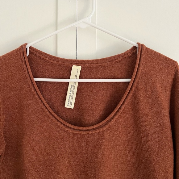 Zootie Des Sucettes Sweater w/Rolled Neck in Rust Size Medium - Picture 2 of 6